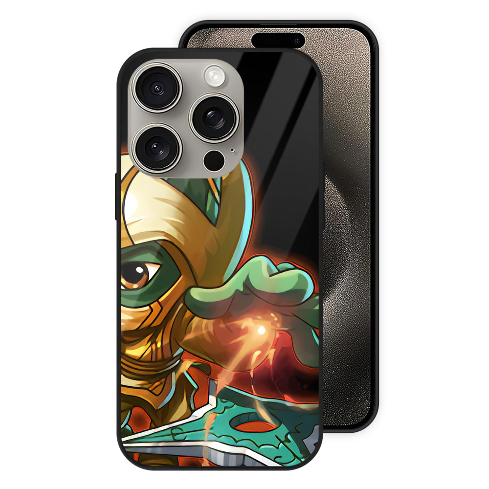 リーグ・オブ・レジェンド League of Legends LOL 【iPhone15Pro対応】スマホケース 耐衝撃＆黄変防止 背面ガラス