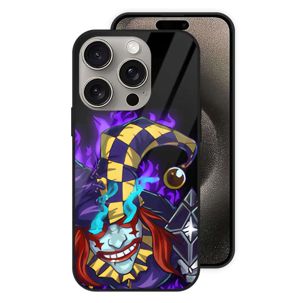 リーグ・オブ・レジェンド League of Legends LOL 【iPhone15Pro対応】スマホケース 耐衝撃＆黄変防止 背面ガラス