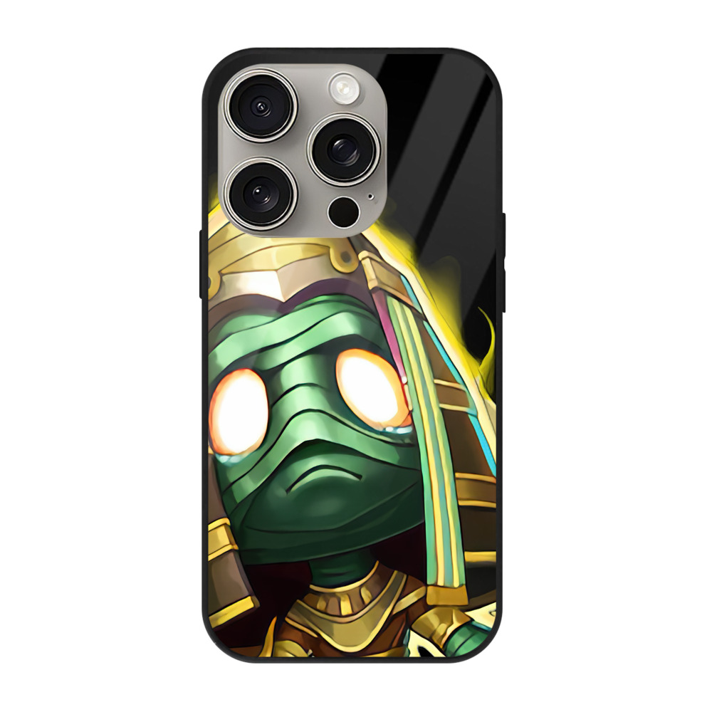 リーグ・オブ・レジェンド League of Legends LOL 【iPhone15Pro対応】スマホケース 耐衝撃＆黄変防止 背面ガラス