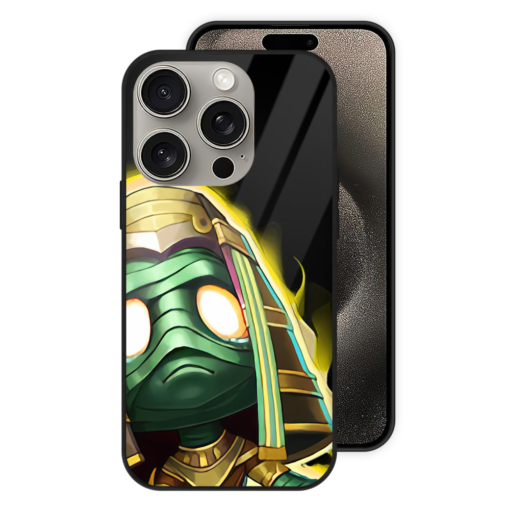 リーグ・オブ・レジェンド League of Legends LOL 【iPhone15Pro対応】スマホケース 耐衝撃＆黄変防止 背面ガラス