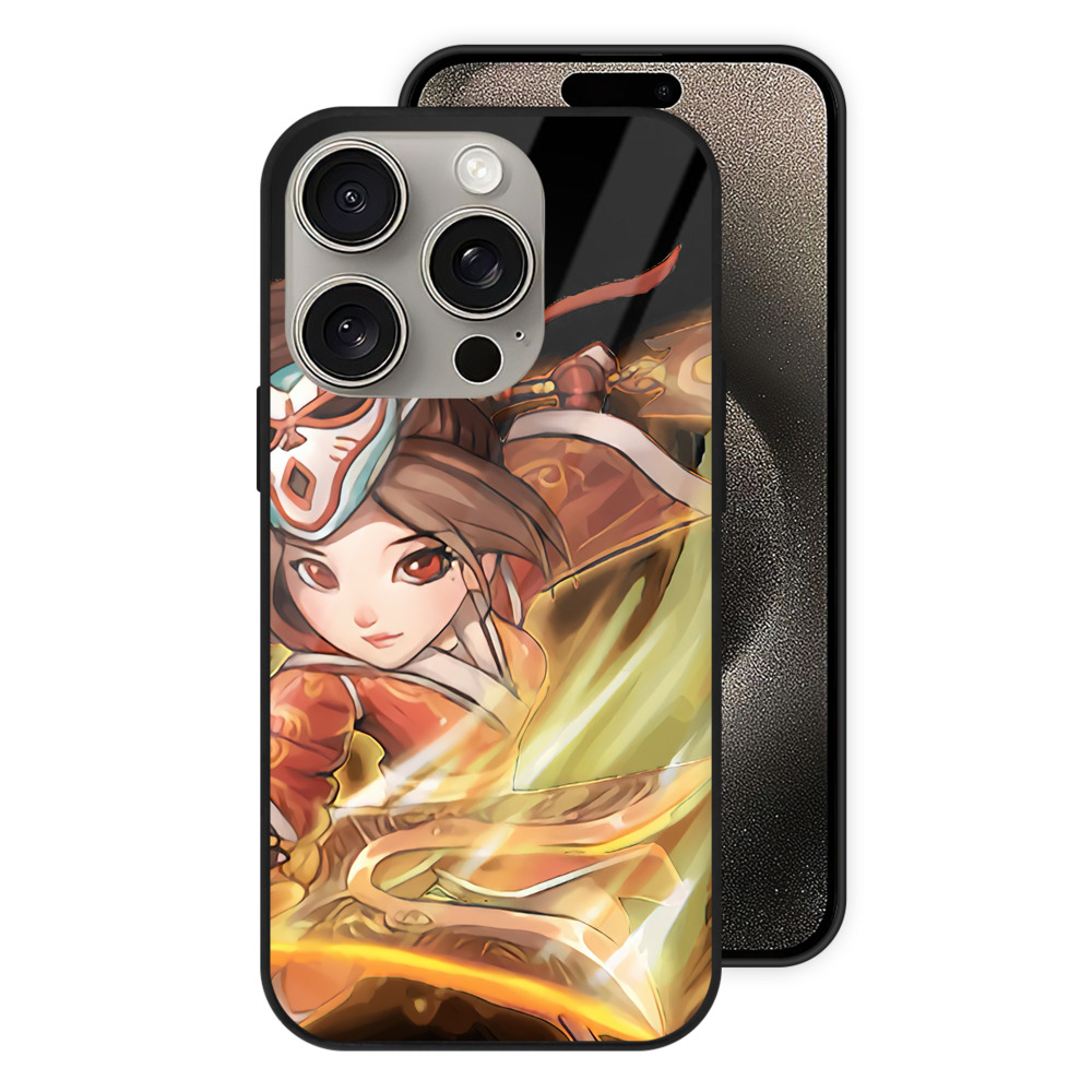 リーグ・オブ・レジェンド League of Legends LOL 【iPhone15Pro対応】スマホケース 耐衝撃＆黄変防止 背面ガラス