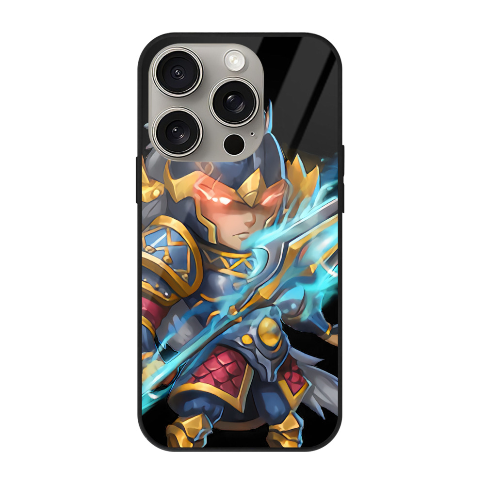 リーグ・オブ・レジェンド League of Legends LOL 【iPhone15Pro対応】スマホケース 耐衝撃＆黄変防止 背面ガラス