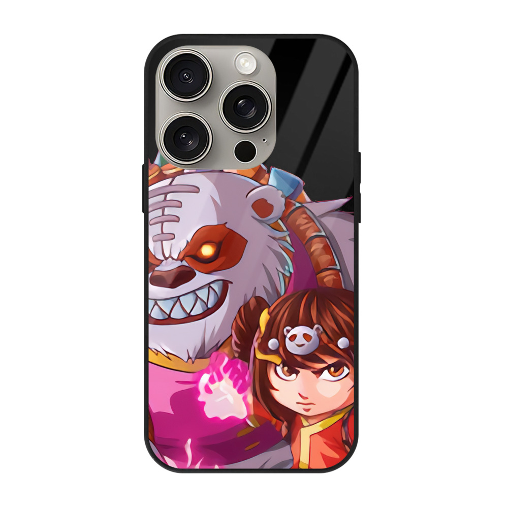 リーグ・オブ・レジェンド League of Legends LOL 【iPhone15Pro対応】スマホケース 耐衝撃＆黄変防止 背面ガラス