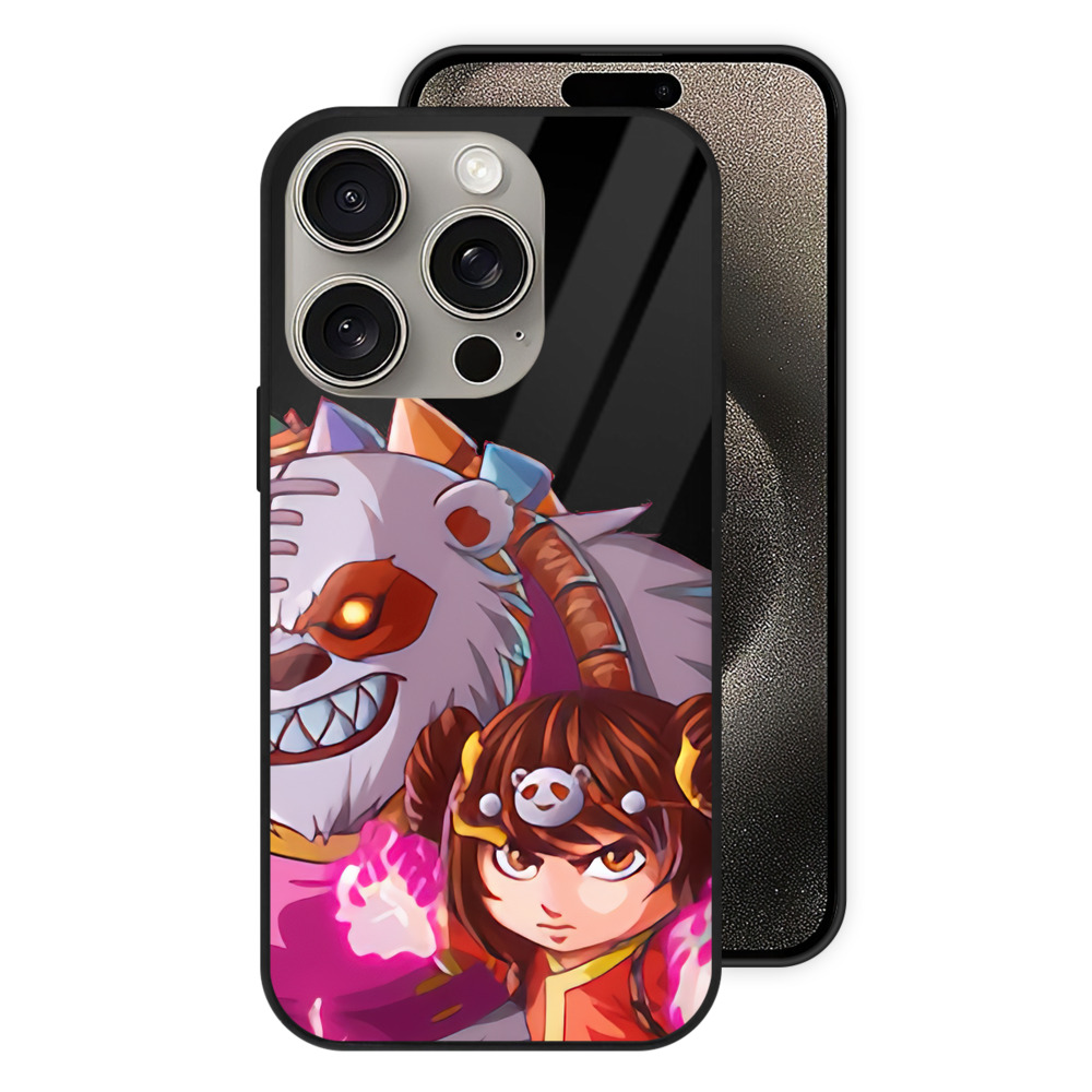 リーグ・オブ・レジェンド League of Legends LOL 【iPhone15Pro対応】スマホケース 耐衝撃＆黄変防止 背面ガラス