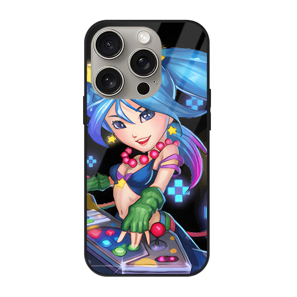 （画像用） リーグ・オブ・レジェンド League of Legends LOL 【iPhone15Pro対応】スマホケース 耐衝撃＆黄変防止 背面ガラス