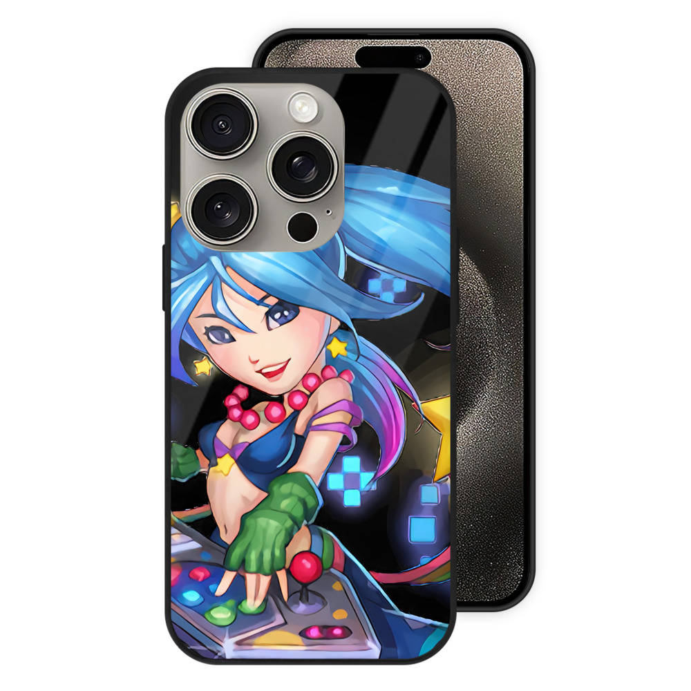 （画像用） リーグ・オブ・レジェンド League of Legends LOL 【iPhone15Pro対応】スマホケース 耐衝撃＆黄変防止 背面ガラス