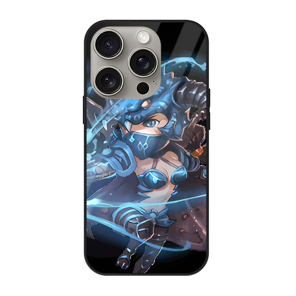 リーグ・オブ・レジェンド League of Legends LOL 【iPhone15Pro対応】スマホケース 耐衝撃＆黄変防止 背面ガラス