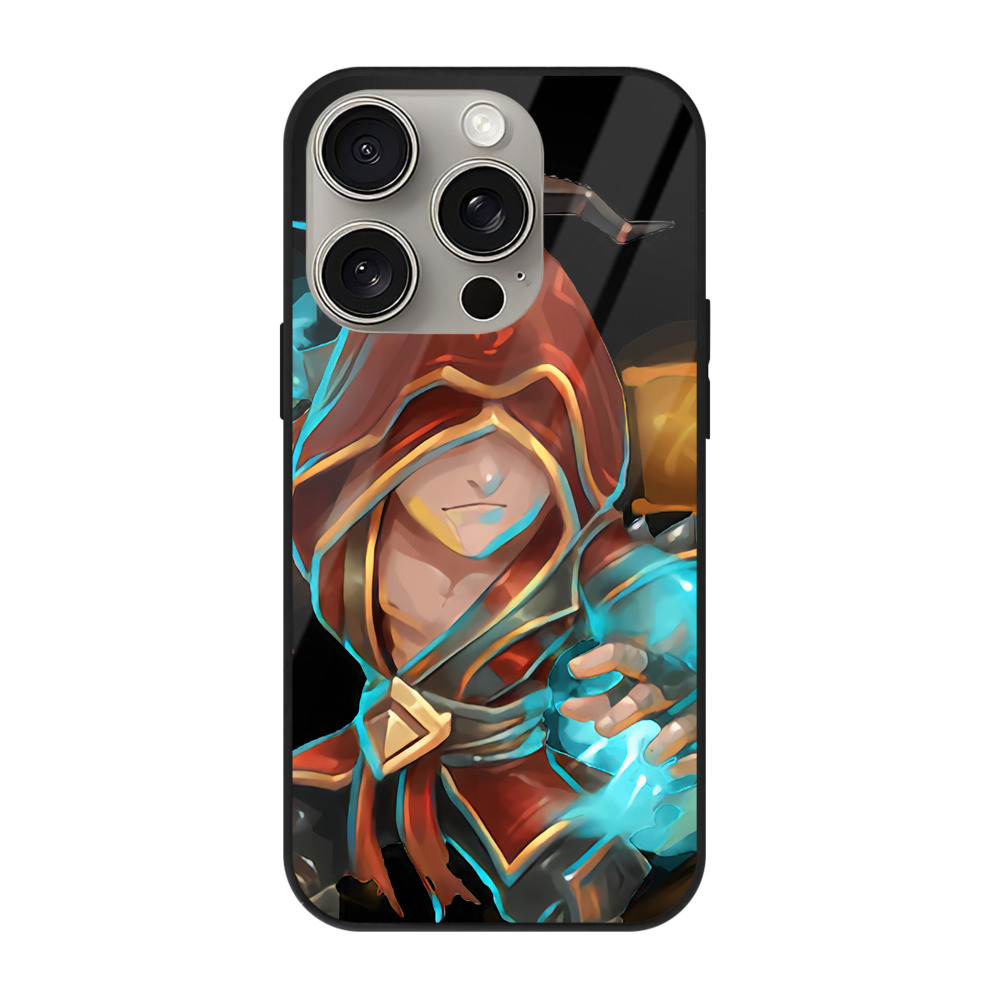 リーグ・オブ・レジェンド League of Legends LOL 【iPhone15Pro対応】スマホケース 耐衝撃＆黄変防止 背面ガラス