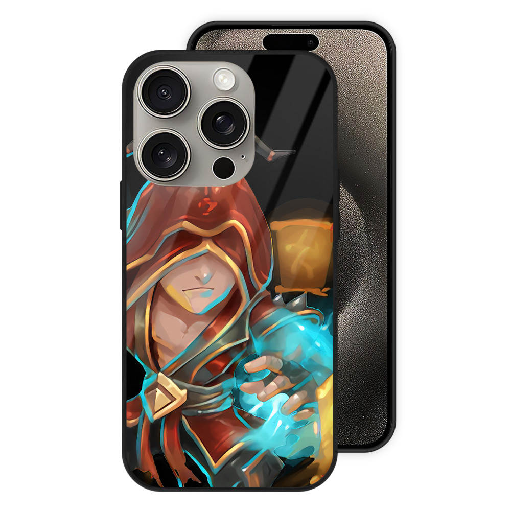 リーグ・オブ・レジェンド League of Legends LOL 【iPhone15Pro対応】スマホケース 耐衝撃＆黄変防止 背面ガラス