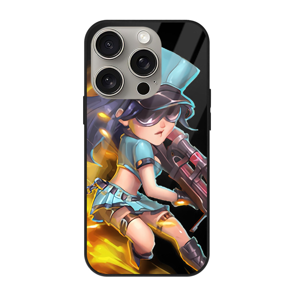 リーグ・オブ・レジェンド League of Legends LOL 【iPhone15Pro対応】スマホケース 耐衝撃＆黄変防止 背面ガラス