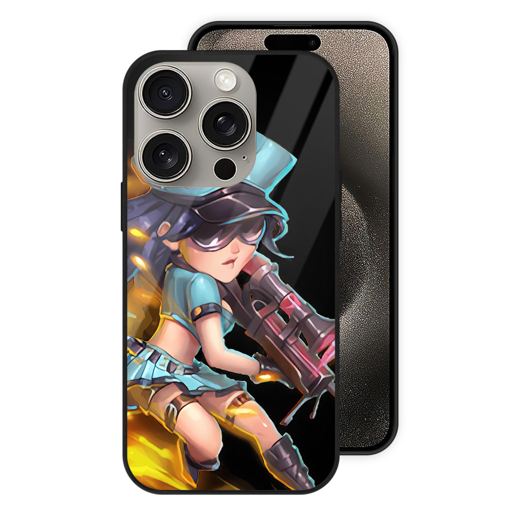 リーグ・オブ・レジェンド League of Legends LOL 【iPhone15Pro対応】スマホケース 耐衝撃＆黄変防止 背面ガラス