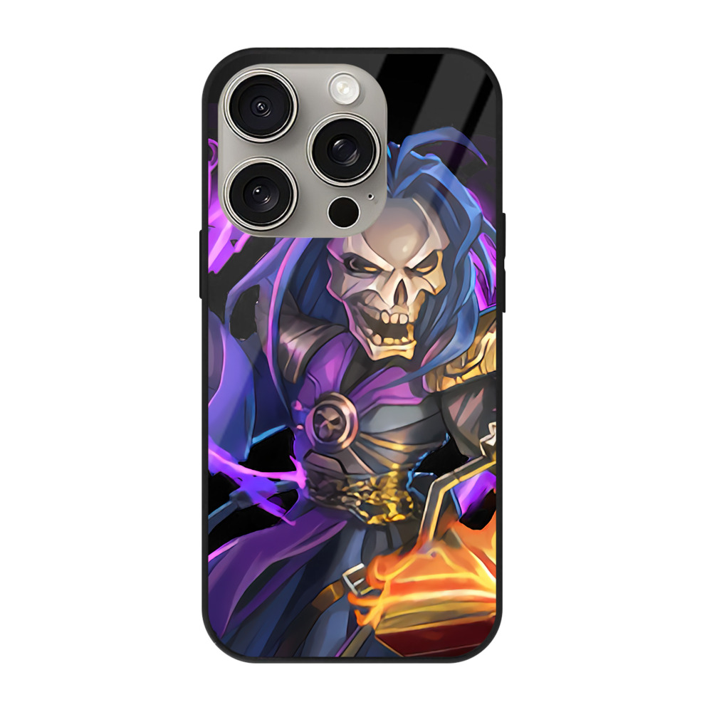 リーグ・オブ・レジェンド League of Legends LOL 【iPhone15Pro対応】スマホケース 耐衝撃＆黄変防止 背面ガラス