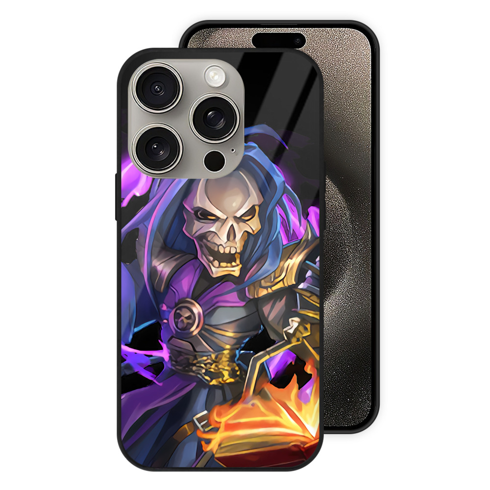 リーグ・オブ・レジェンド League of Legends LOL 【iPhone15Pro対応】スマホケース 耐衝撃＆黄変防止 背面ガラス