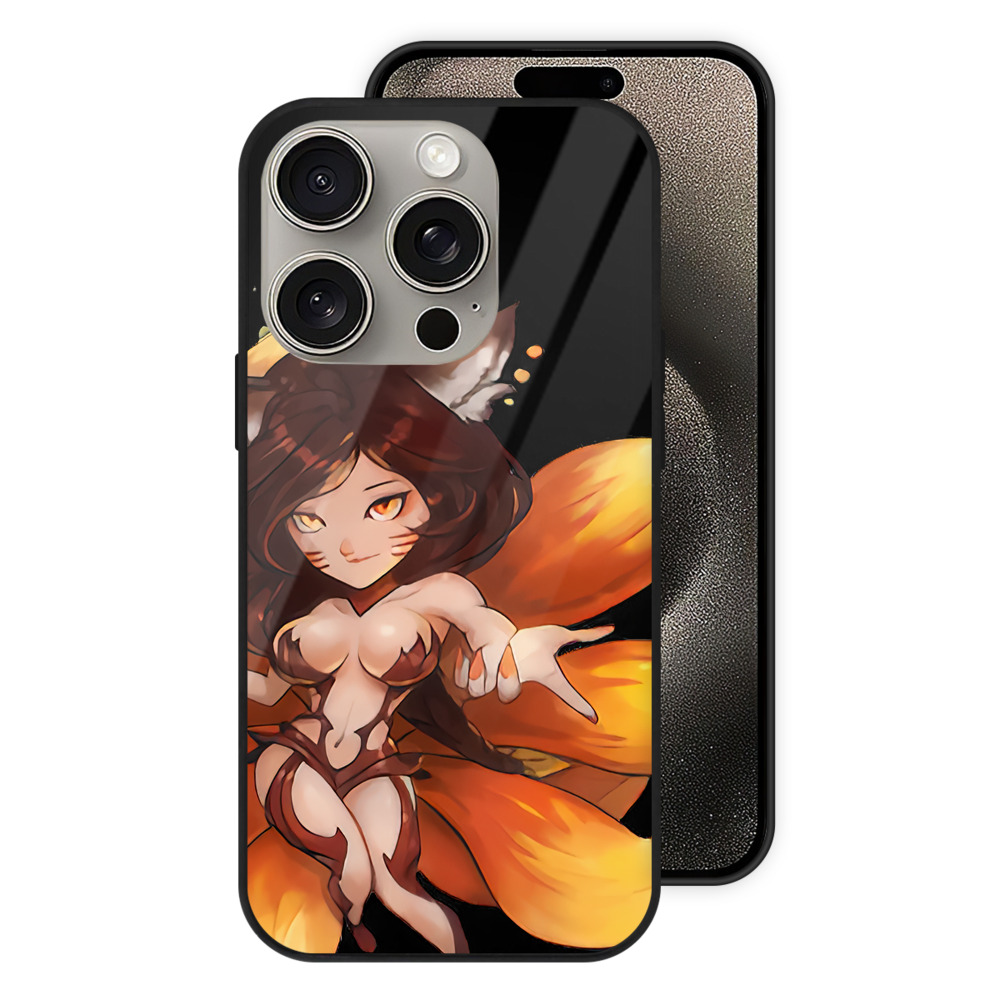 リーグ・オブ・レジェンド League of Legends LOL 【iPhone15Pro対応】スマホケース 耐衝撃＆黄変防止 背面ガラス