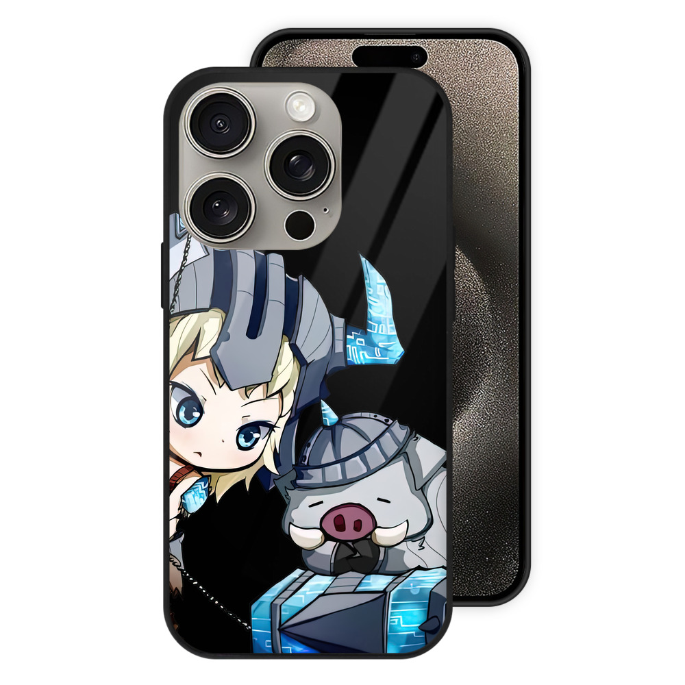 リーグ・オブ・レジェンド League of Legends LOL 【iPhone15Pro対応】スマホケース 耐衝撃＆黄変防止 背面ガラス