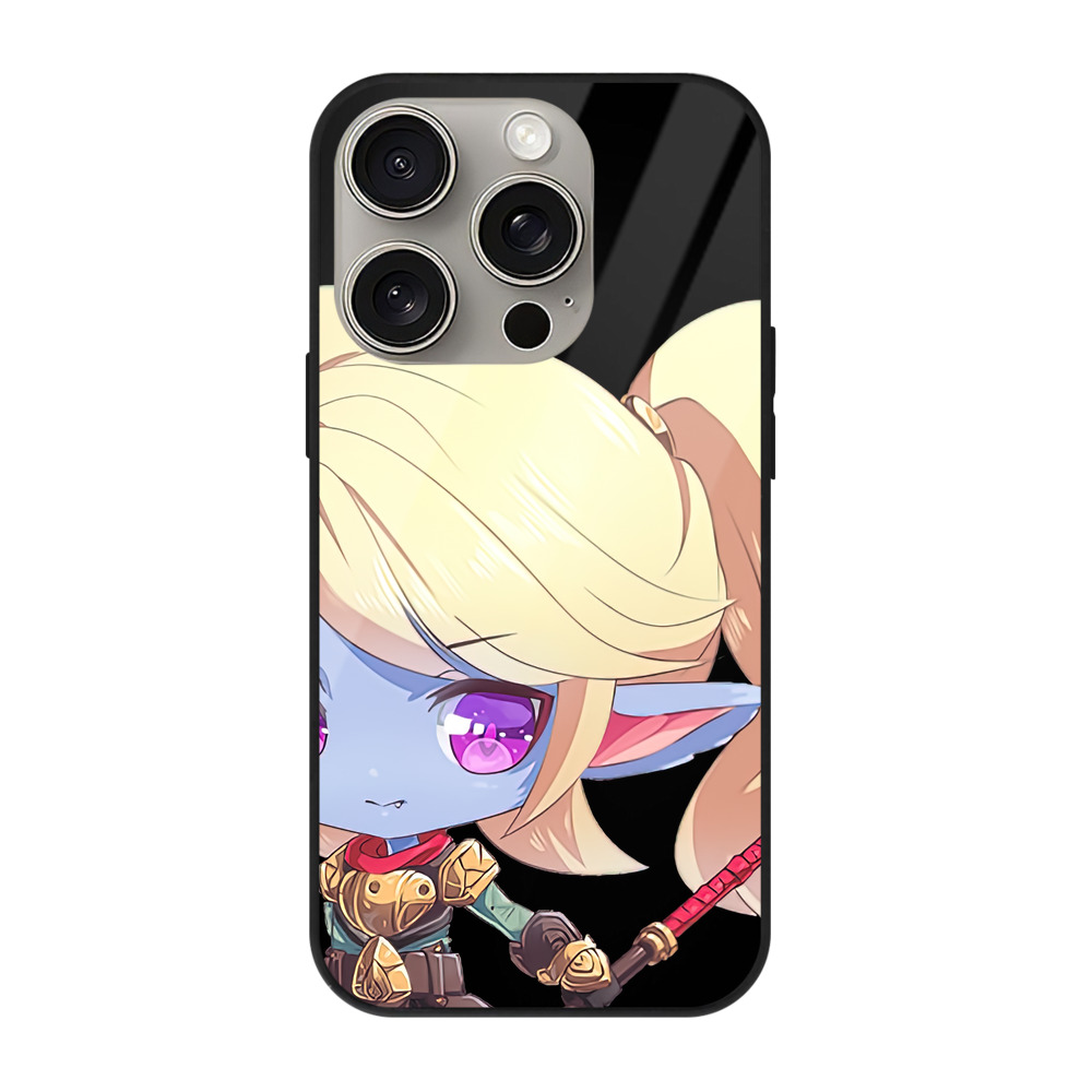 リーグ・オブ・レジェンド League of Legends LOL 【iPhone15Pro対応】スマホケース 耐衝撃＆黄変防止 背面ガラス