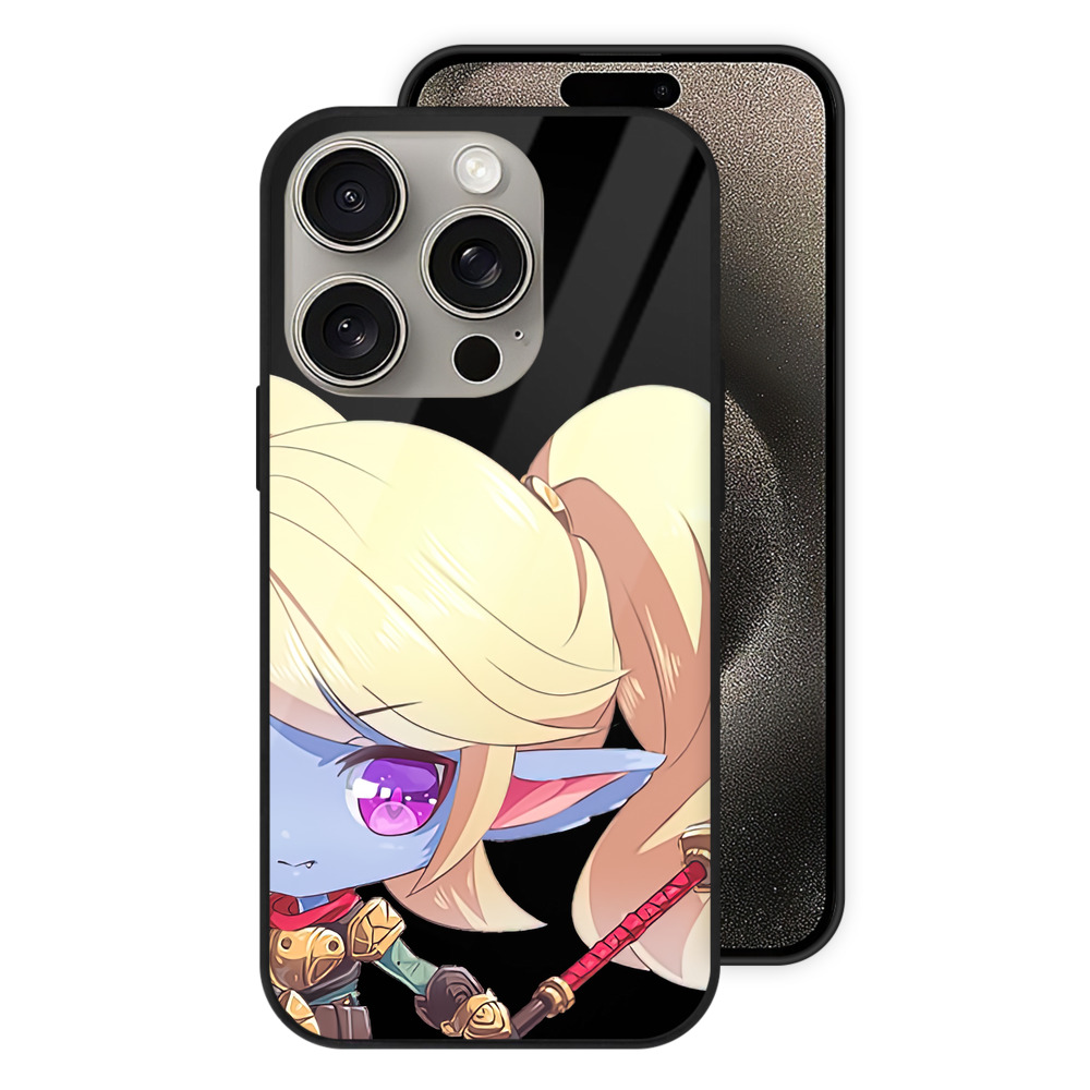 リーグ・オブ・レジェンド League of Legends LOL 【iPhone15Pro対応】スマホケース 耐衝撃＆黄変防止 背面ガラス