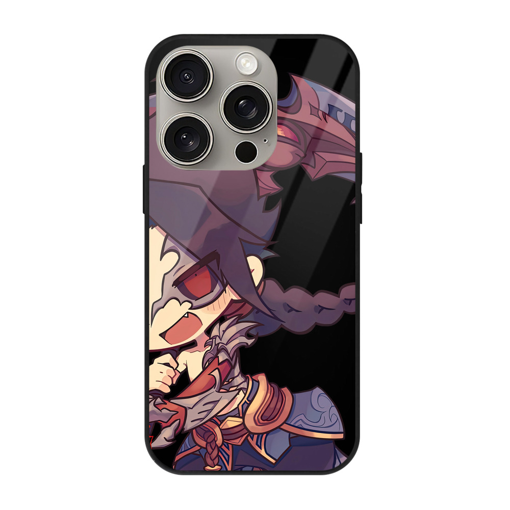 リーグ・オブ・レジェンド League of Legends LOL 【iPhone15Pro対応】スマホケース 耐衝撃＆黄変防止 背面ガラス