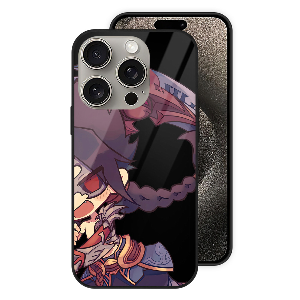 リーグ・オブ・レジェンド League of Legends LOL 【iPhone15Pro対応】スマホケース 耐衝撃＆黄変防止 背面ガラス