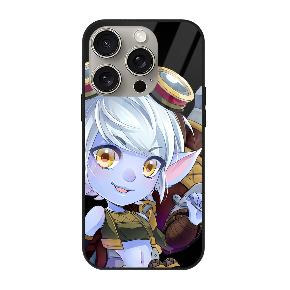 （画像用） リーグ・オブ・レジェンド League of Legends LOL 【iPhone15Pro対応】スマホケース 耐衝撃＆黄変防止 背面ガラス