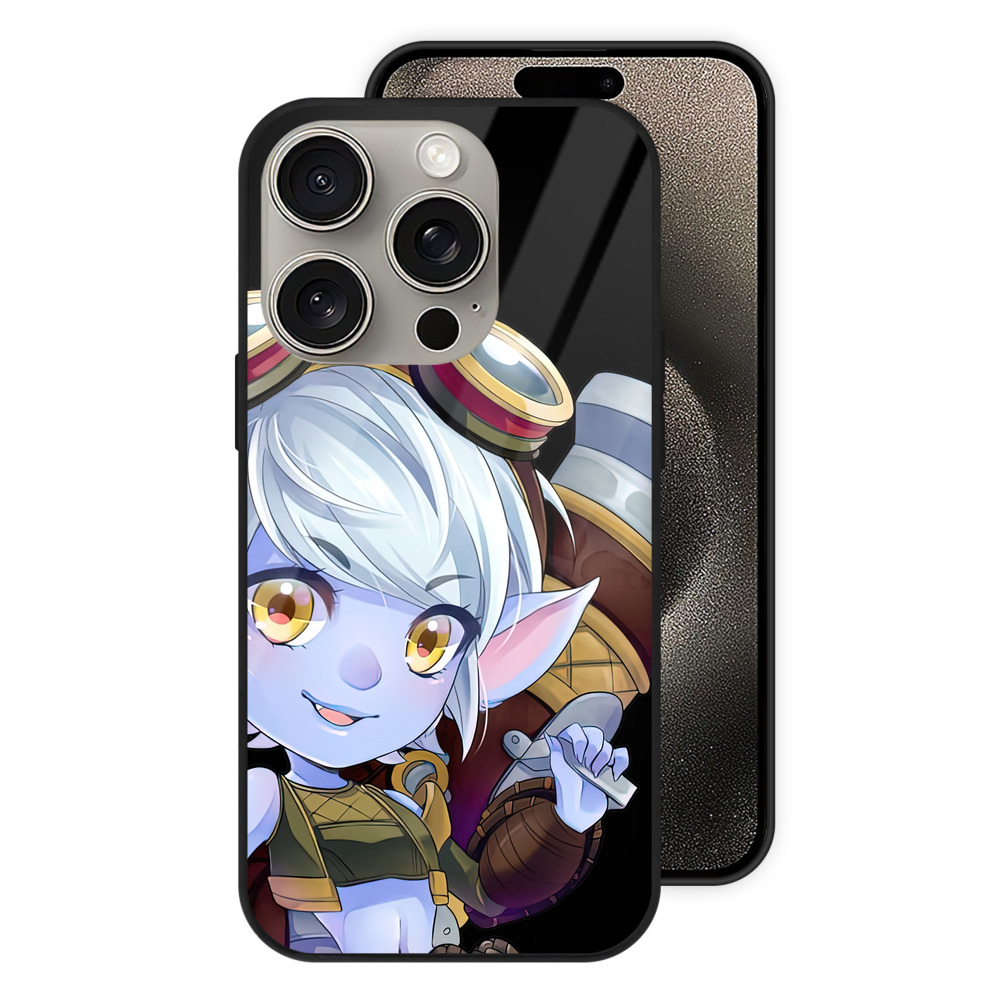 （画像用） リーグ・オブ・レジェンド League of Legends LOL 【iPhone15Pro対応】スマホケース 耐衝撃＆黄変防止 背面ガラス