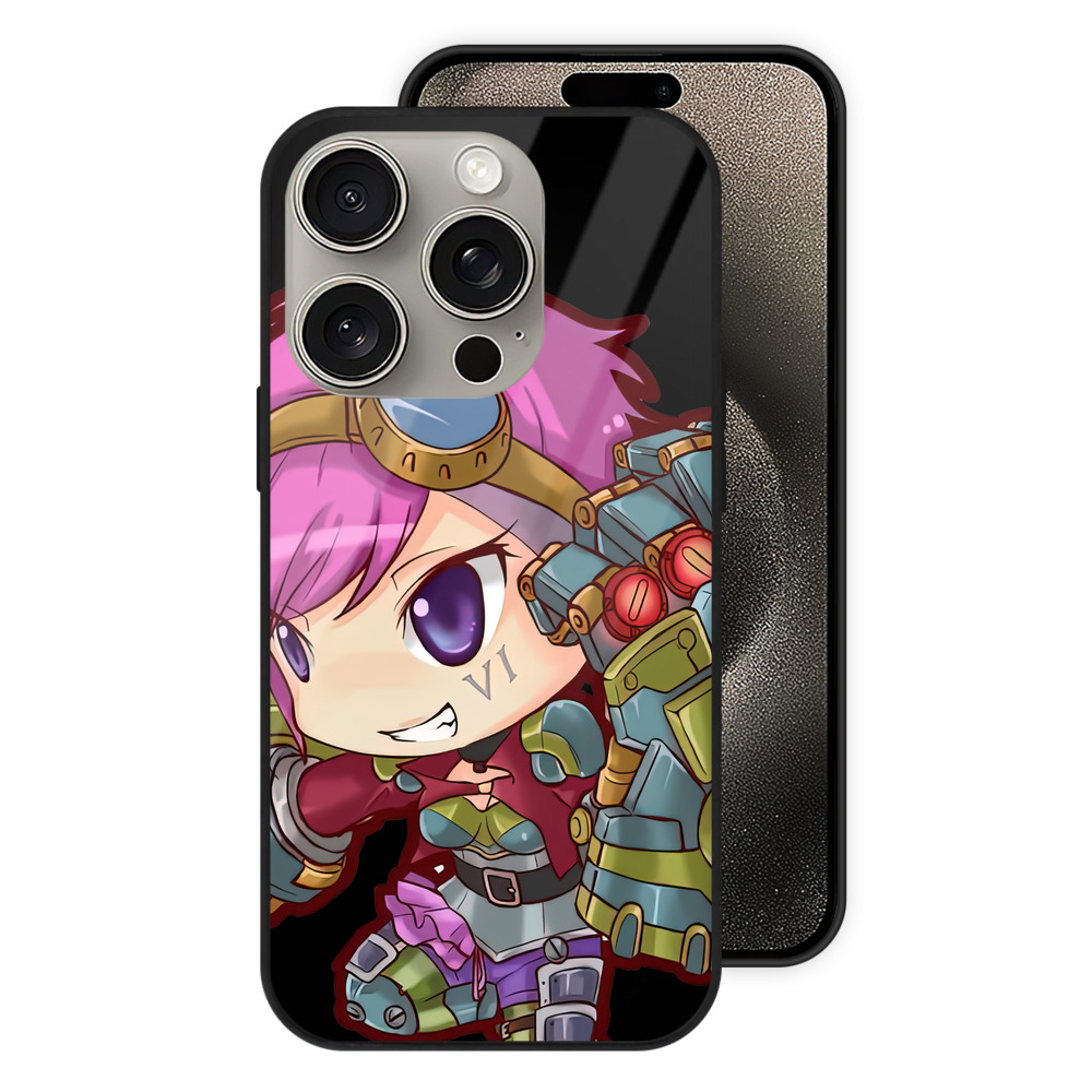 リーグ・オブ・レジェンド League of Legends LOL 【iPhone15Pro対応】スマホケース 耐衝撃＆黄変防止 背面ガラス