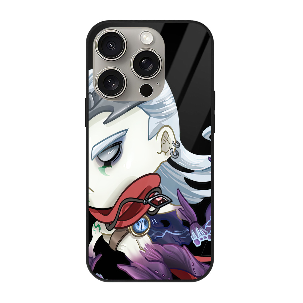 リーグ・オブ・レジェンド League of Legends LOL 【iPhone15Pro対応】スマホケース 耐衝撃＆黄変防止 背面ガラス