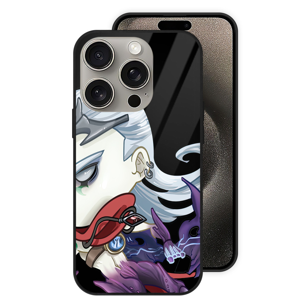 リーグ・オブ・レジェンド League of Legends LOL 【iPhone15Pro対応】スマホケース 耐衝撃＆黄変防止 背面ガラス