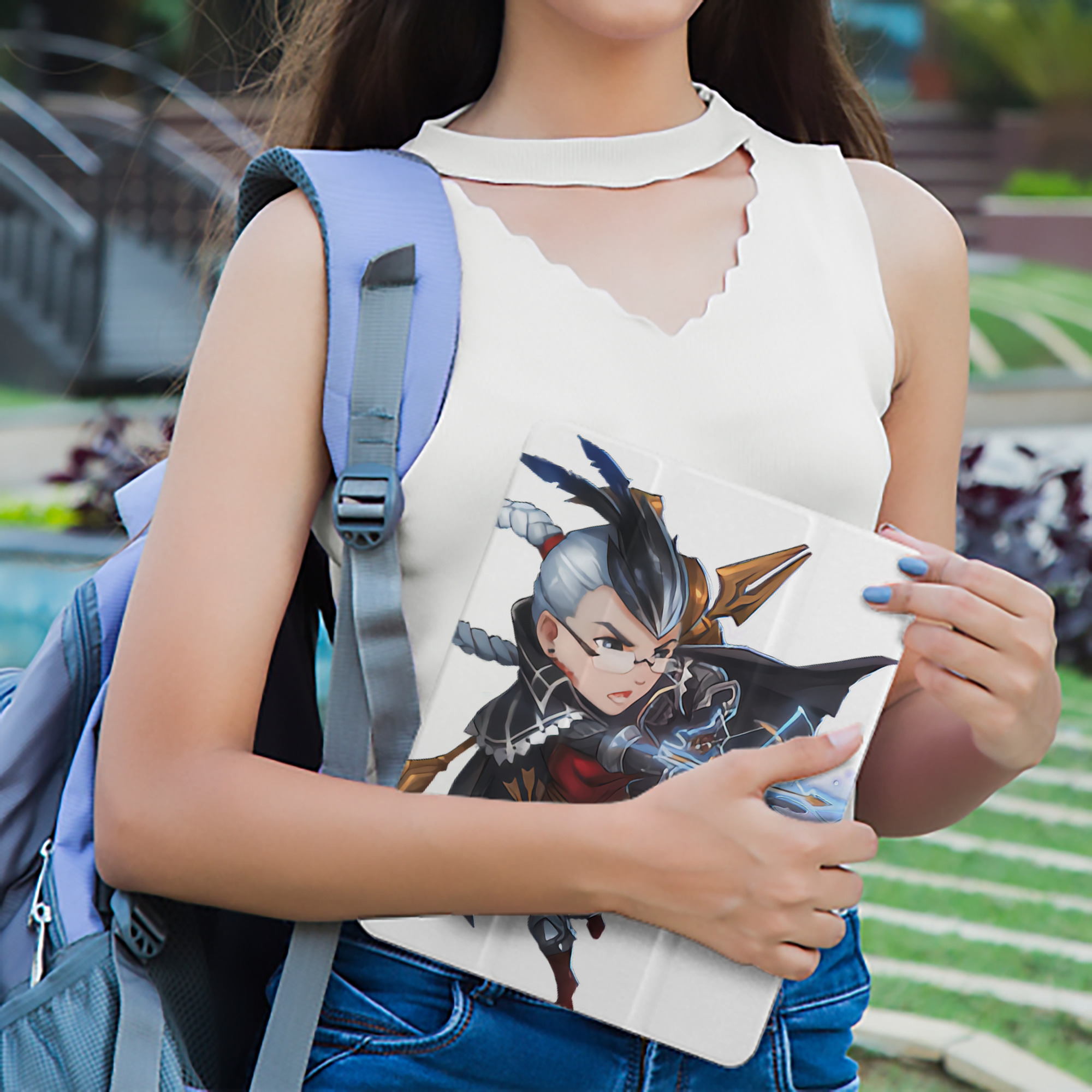 リーグ・オブ・レジェンド League of Legends LOL IPad ケース ペン収納付き 三つ折りスタンド PUレザー×シリコン 対応機種9.5/10.5/10.9インチ