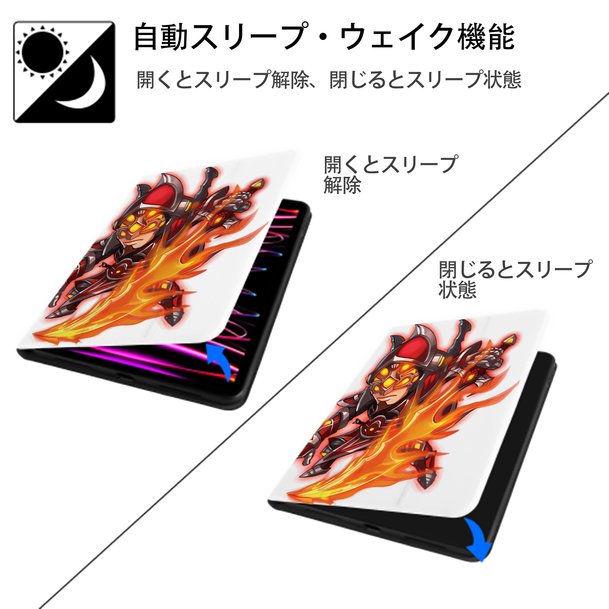 リーグ・オブ・レジェンド League of Legends LOL IPad ケース ペン収納付き 三つ折りスタンド PUレザー×シリコン 対応機種9.5/10.5/10.9インチ
