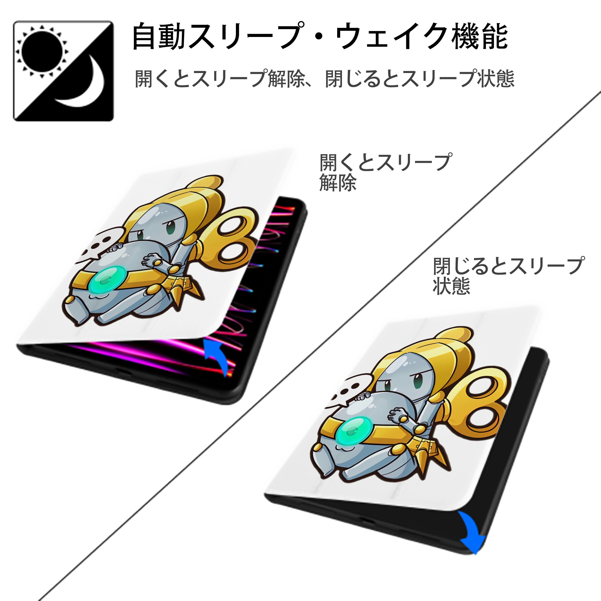 リーグ・オブ・レジェンド League of Legends LOL IPad ケース ペン収納付き 三つ折りスタンド PUレザー×シリコン 対応機種9.5/10.5/10.9インチ