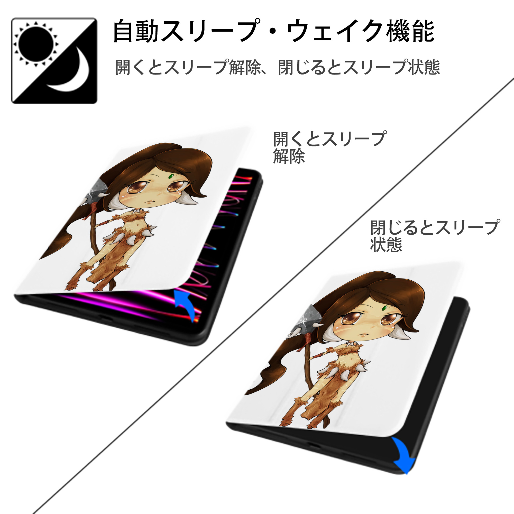 リーグ・オブ・レジェンド League of Legends LOL IPad ケース ペン収納付き 三つ折りスタンド PUレザー×シリコン 対応機種9.5/10.5/10.9インチ