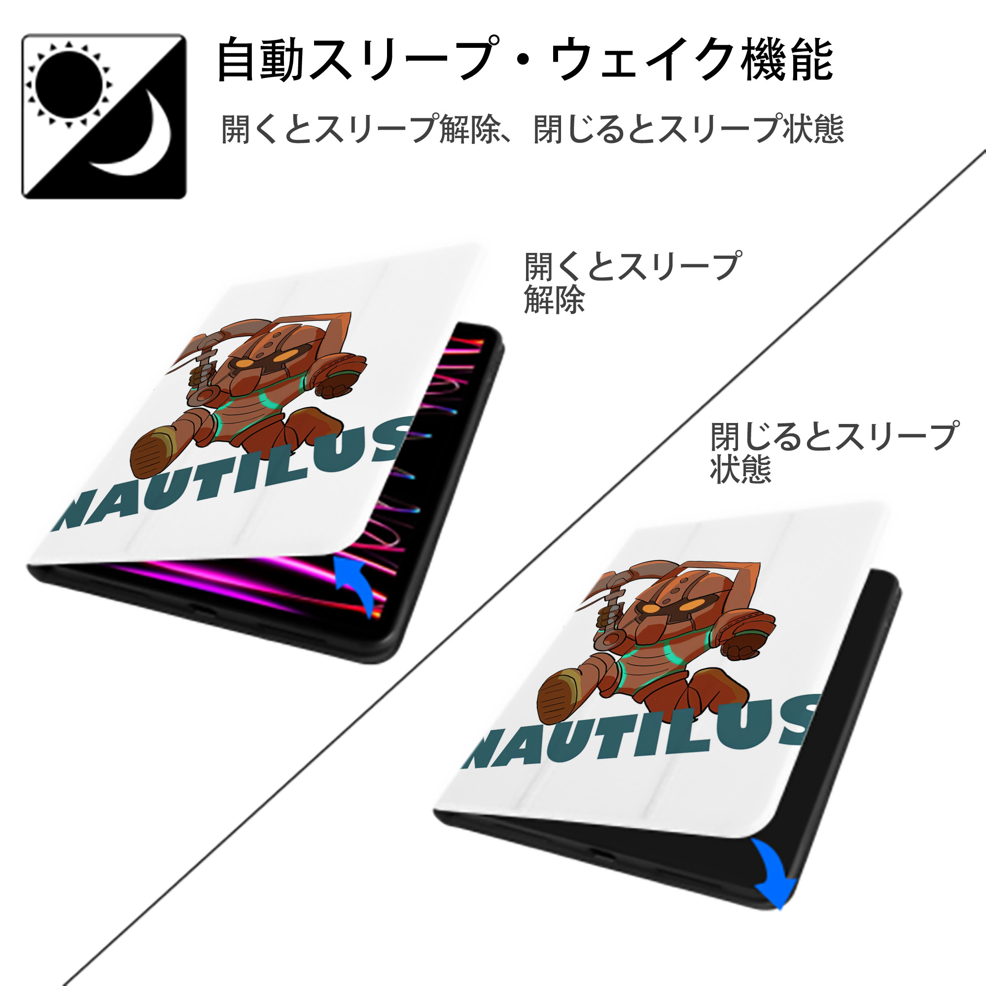 リーグ・オブ・レジェンド League of Legends LOL IPad ケース ペン収納付き 三つ折りスタンド PUレザー×シリコン 対応機種9.5/10.5/10.9インチ