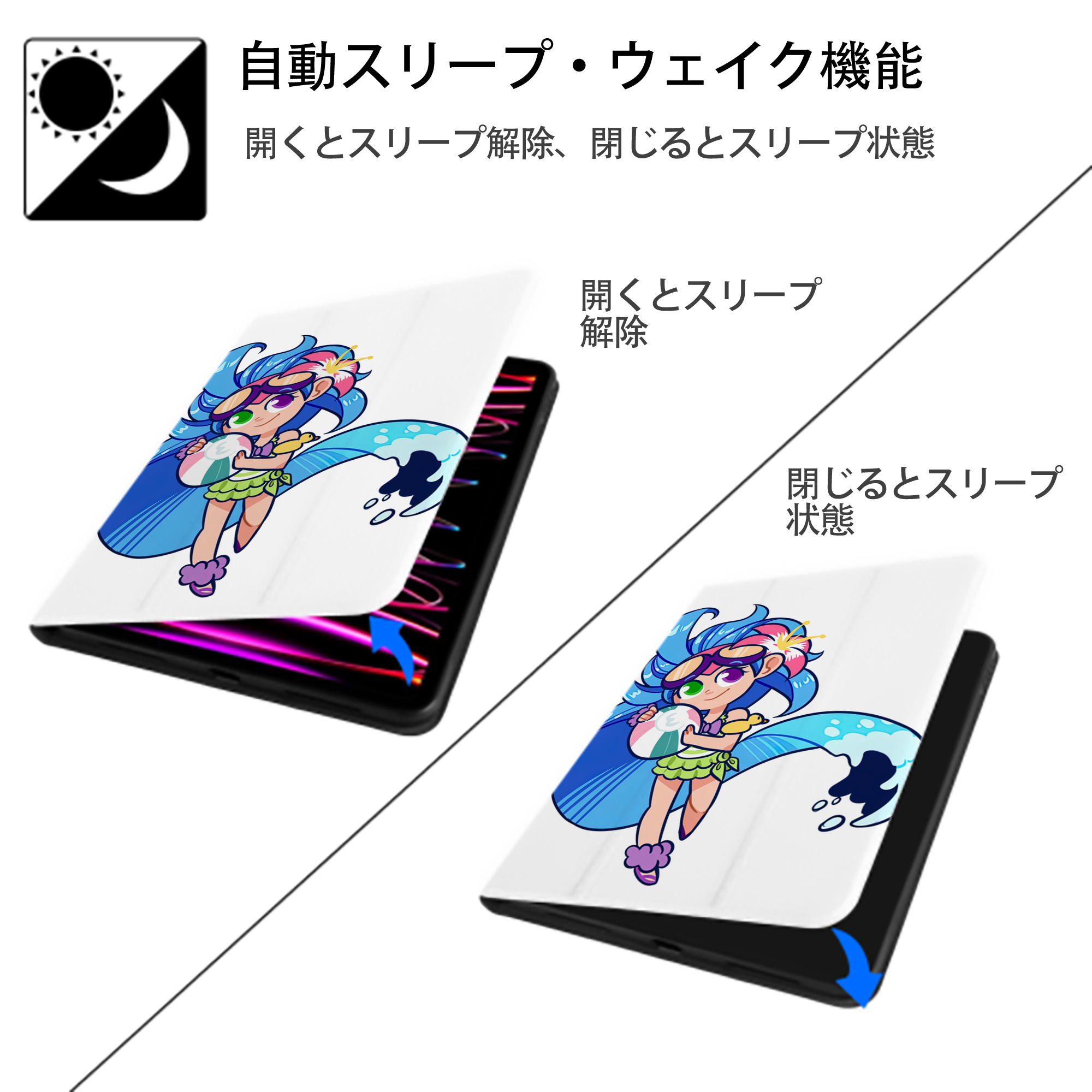 リーグ・オブ・レジェンド League of Legends LOL IPad ケース ペン収納付き 三つ折りスタンド PUレザー×シリコン 対応機種9.5/10.5/10.9インチ