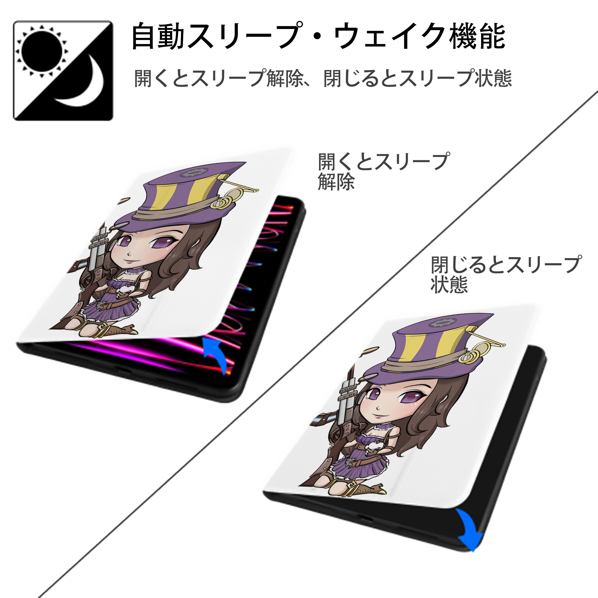 リーグ・オブ・レジェンド League of Legends LOL IPad ケース ペン収納付き 三つ折りスタンド PUレザー×シリコン 対応機種9.5/10.5/10.9インチ