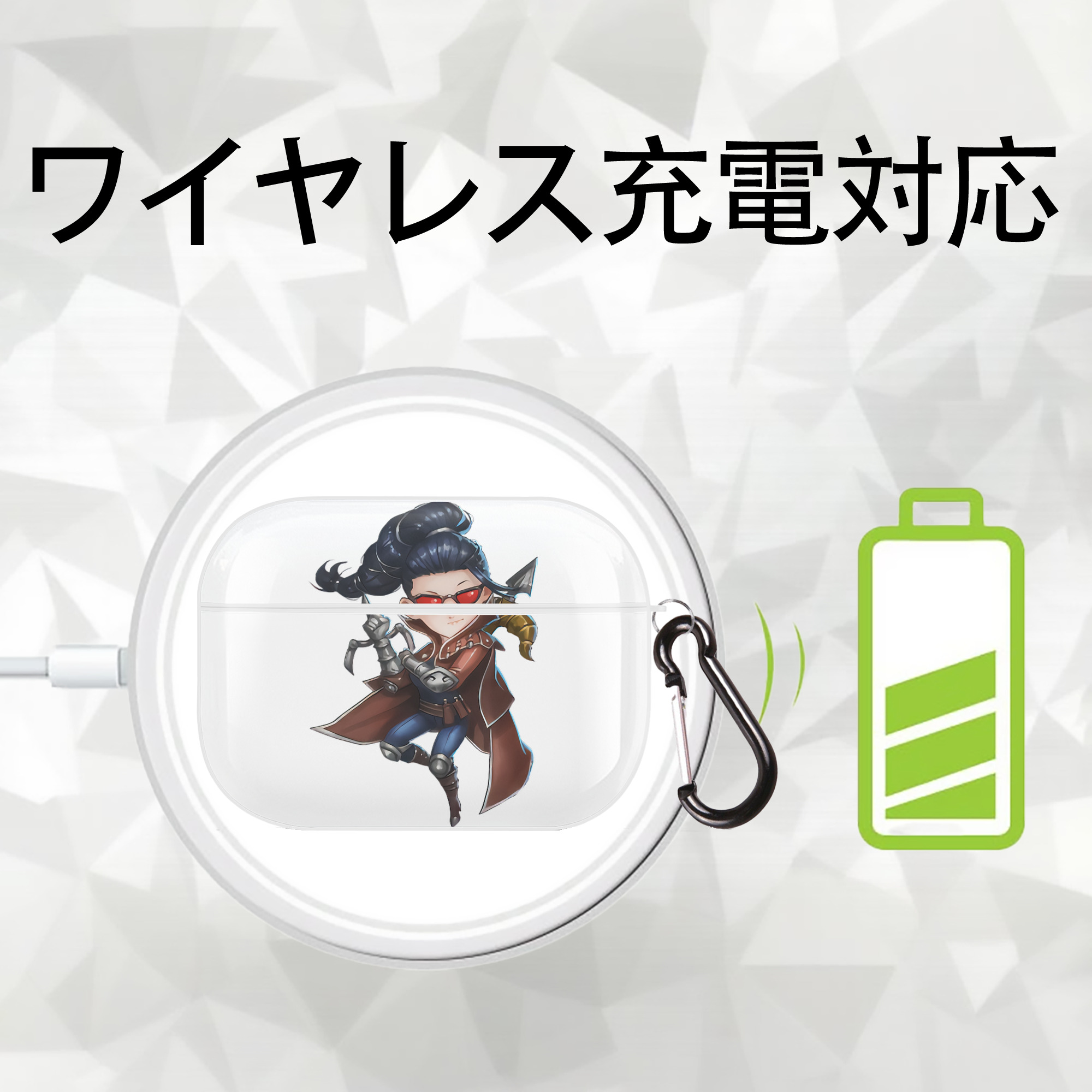 リーグ・オブ・レジェンド League of Legends LOL 【AirPods Pro用】ハードシェル保護ケース 耐衝撃・防指紋・カラビナ付き商品仕様