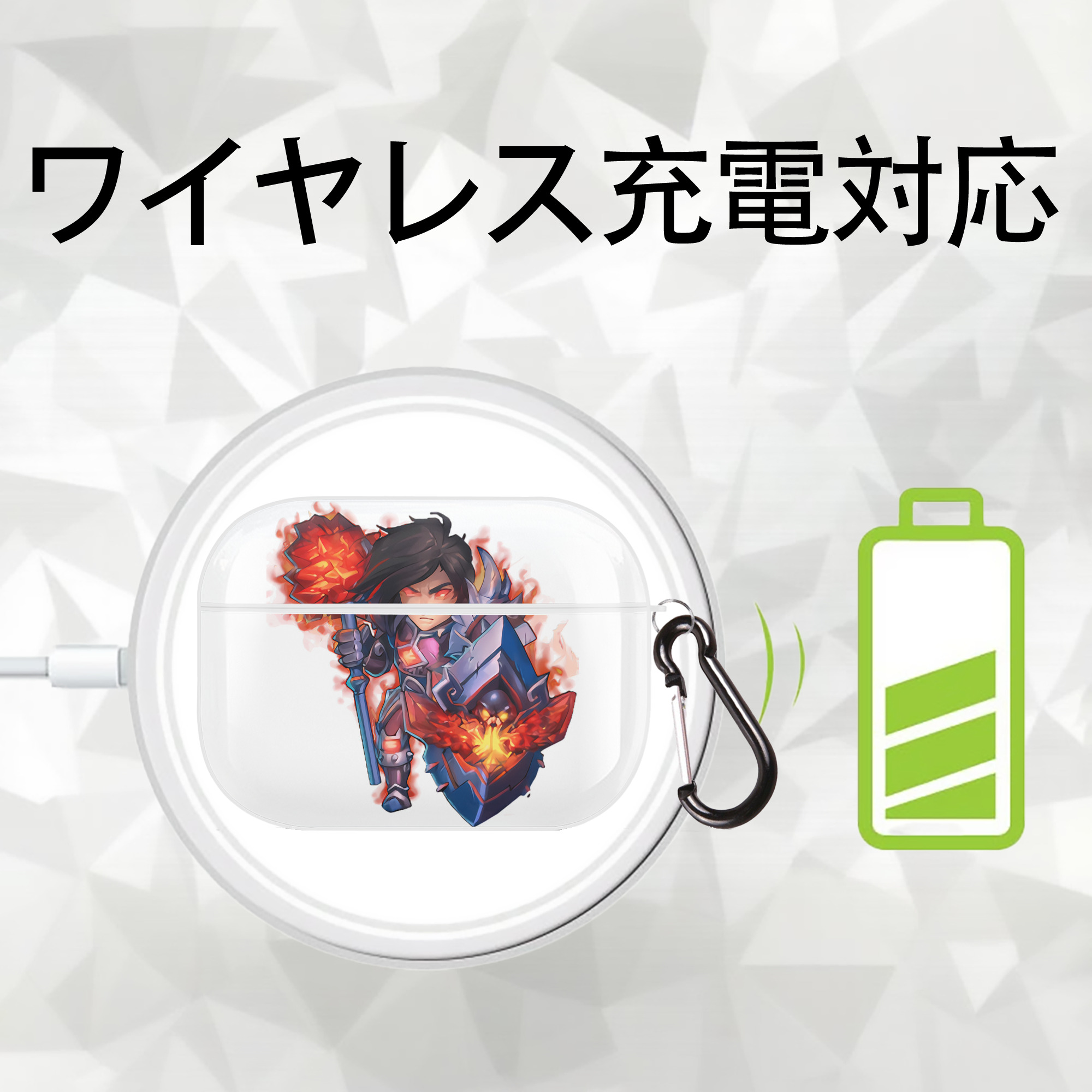 リーグ・オブ・レジェンド League of Legends LOL 【AirPods Pro用】ハードシェル保護ケース 耐衝撃・防指紋・カラビナ付き商品仕様