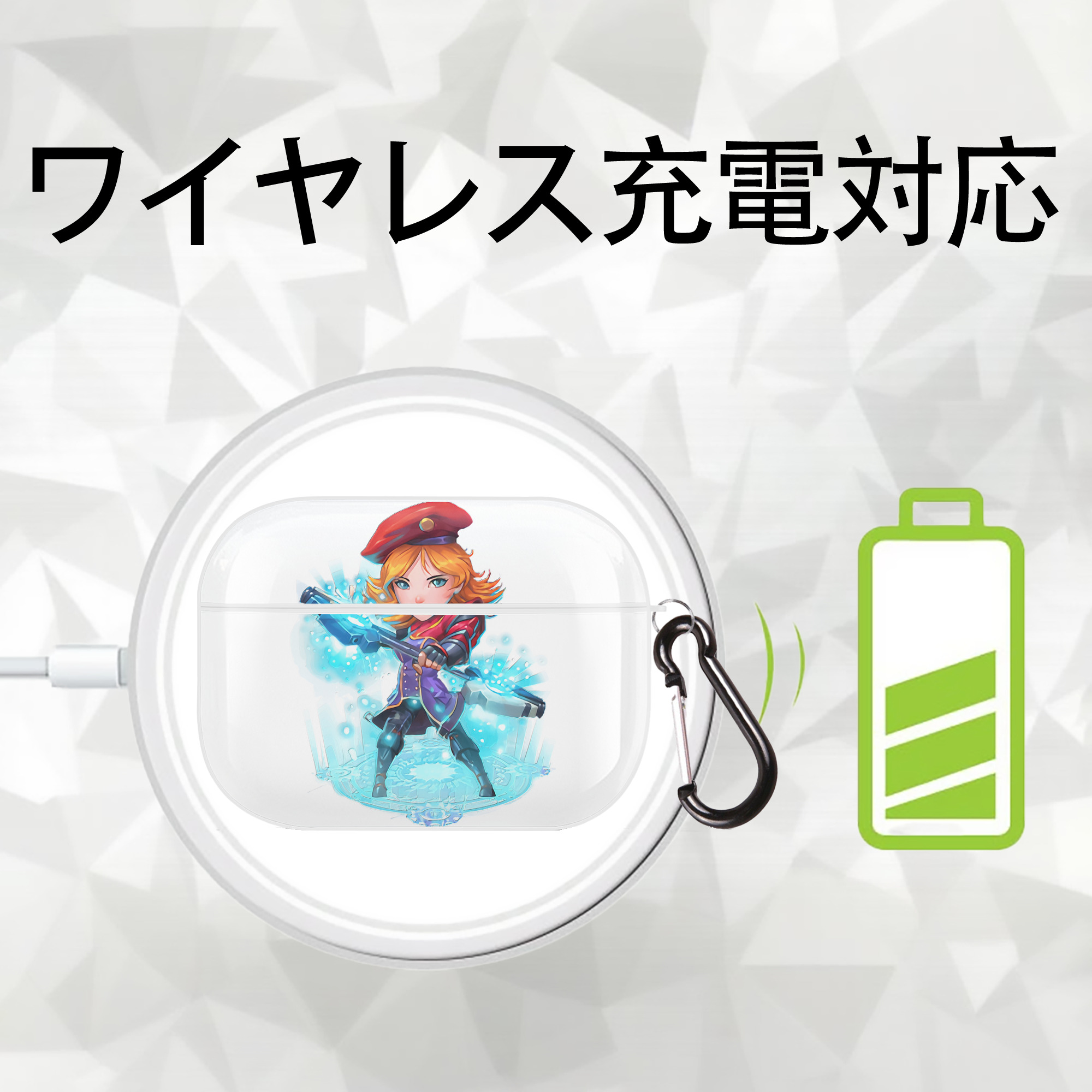 リーグ・オブ・レジェンド League of Legends LOL 【AirPods Pro用】ハードシェル保護ケース 耐衝撃・防指紋・カラビナ付き商品仕様