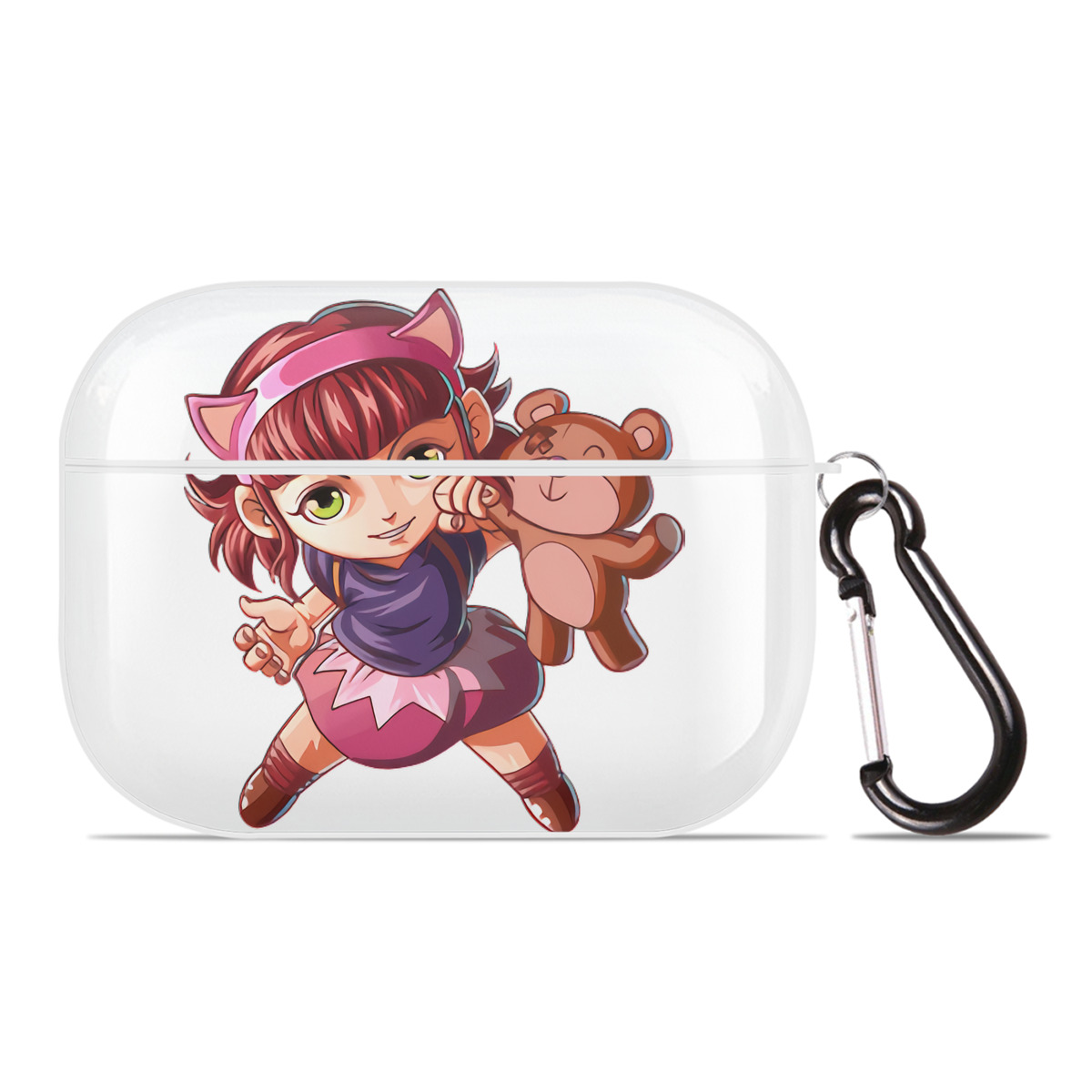 （画像用） リーグ・オブ・レジェンド League of Legends LOL 【AirPods Pro用】ハードシェル保護ケース 耐衝撃・防指紋・カラビナ付き商品仕様
