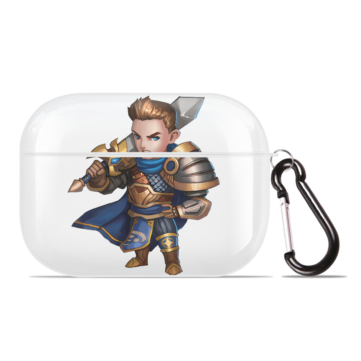 （画像用） リーグ・オブ・レジェンド League of Legends LOL 【AirPods Pro用】ハードシェル保護ケース 耐衝撃・防指紋・カラビナ付き商品仕様