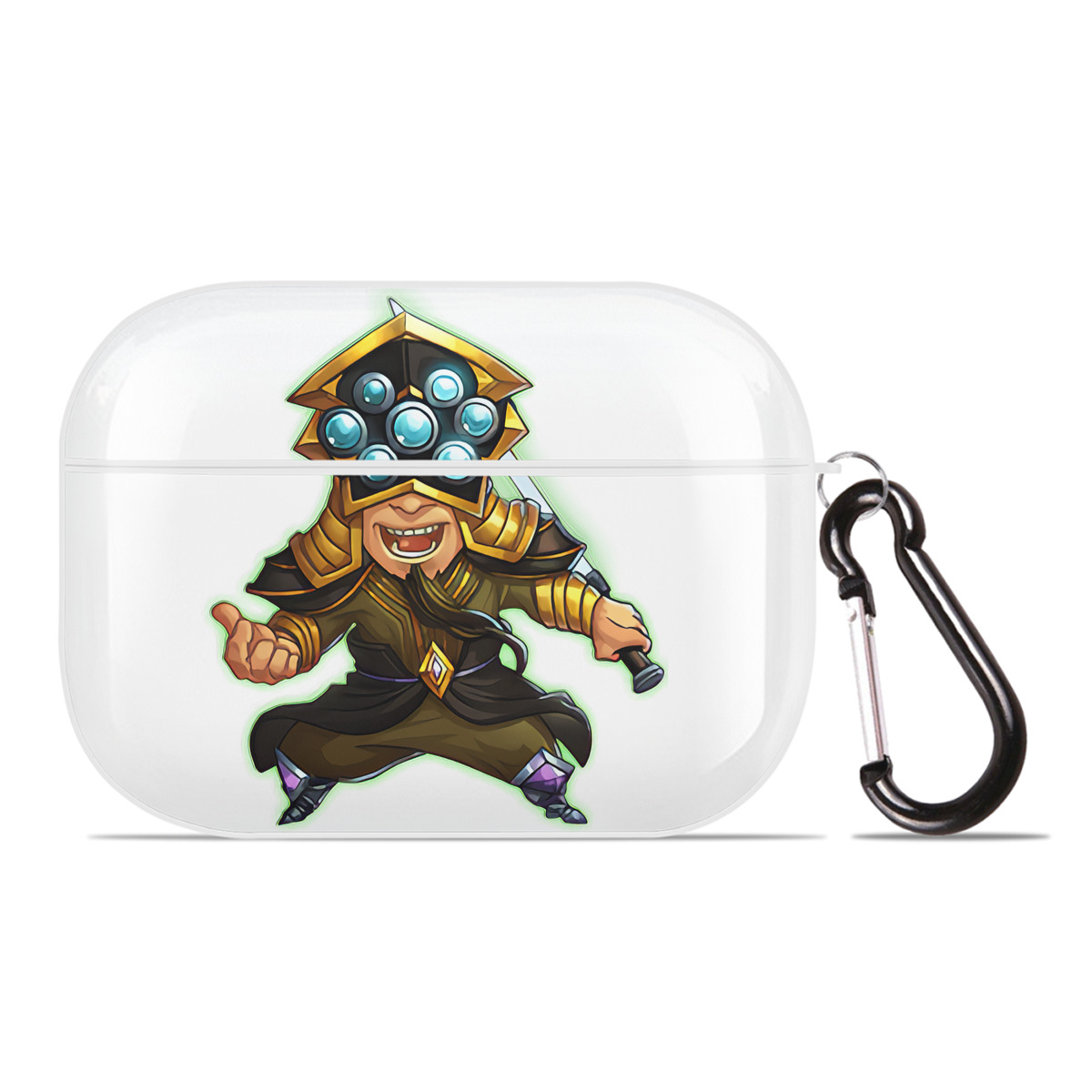 （画像用） リーグ・オブ・レジェンド League of Legends LOL 【AirPods Pro用】ハードシェル保護ケース 耐衝撃・防指紋・カラビナ付き商品仕様