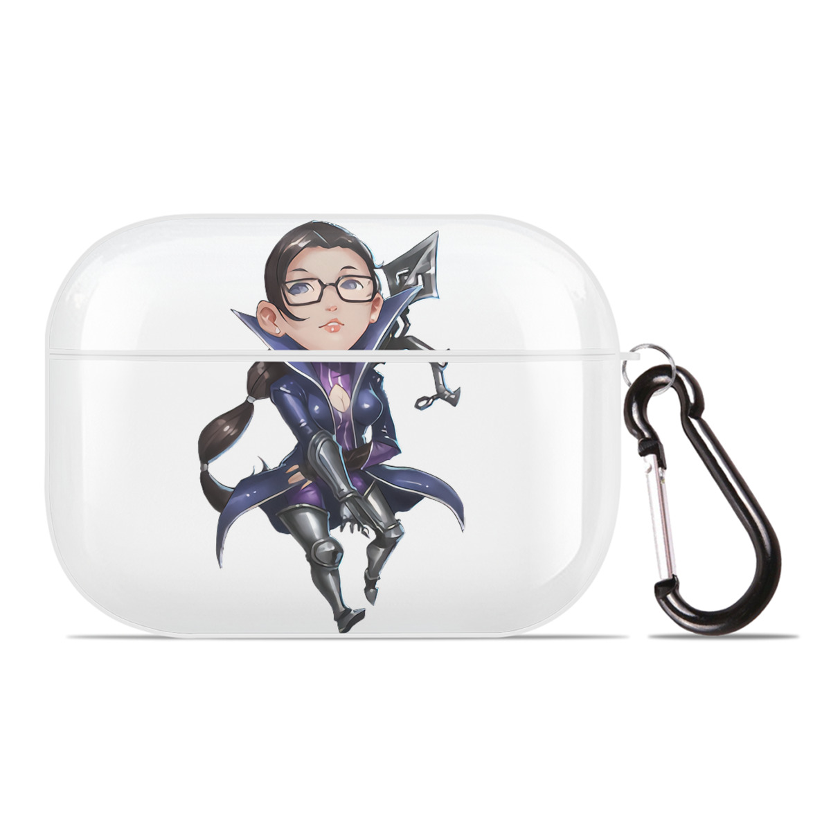 （画像用） リーグ・オブ・レジェンド League of Legends LOL 【AirPods Pro用】ハードシェル保護ケース 耐衝撃・防指紋・カラビナ付き商品仕様