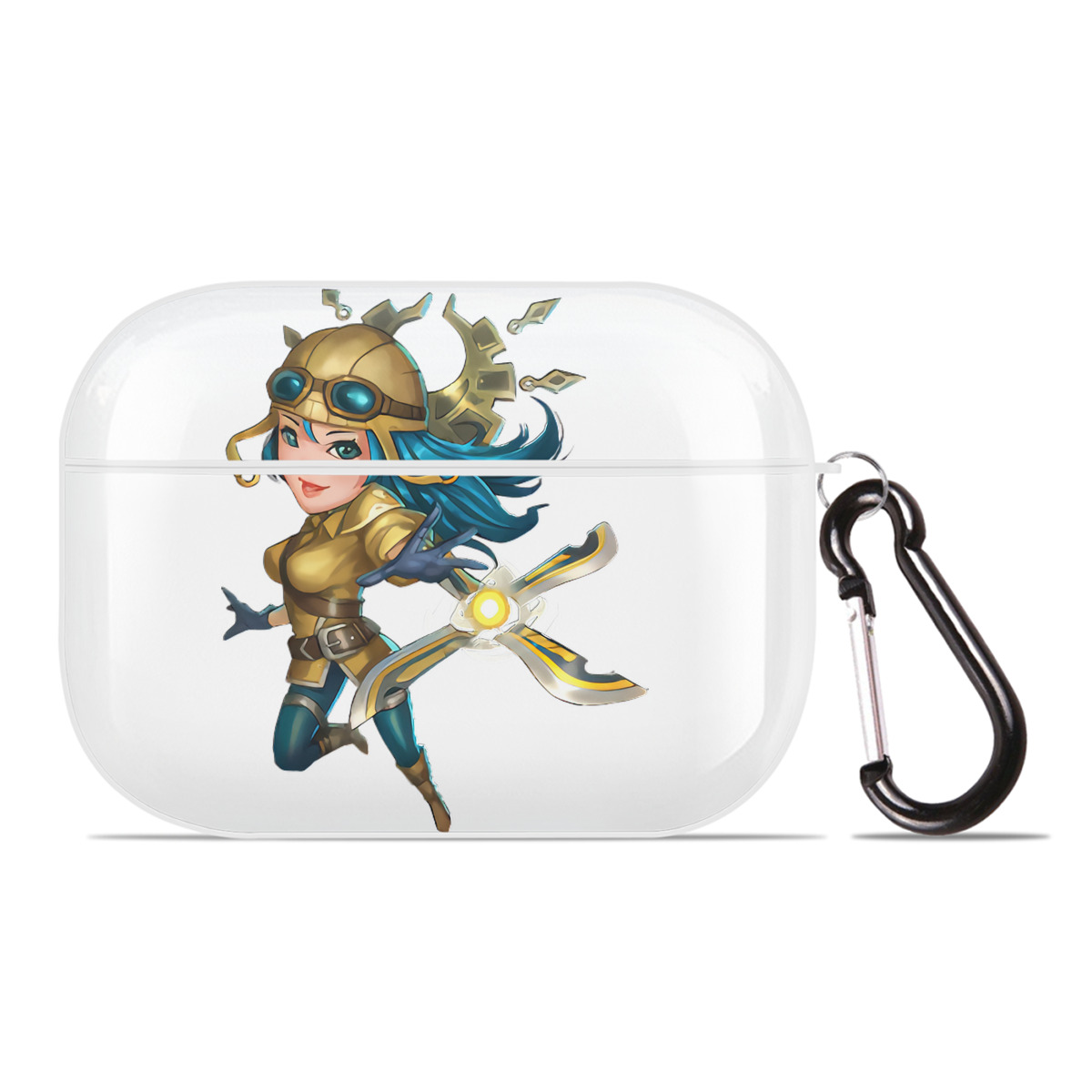 （画像用） リーグ・オブ・レジェンド League of Legends LOL 【AirPods Pro用】ハードシェル保護ケース 耐衝撃・防指紋・カラビナ付き商品仕様