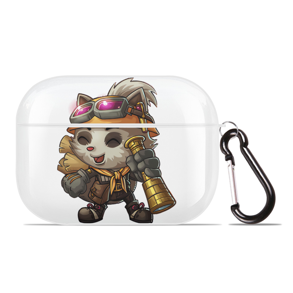 （画像用） リーグ・オブ・レジェンド League of Legends LOL 【AirPods Pro用】ハードシェル保護ケース 耐衝撃・防指紋・カラビナ付き商品仕様