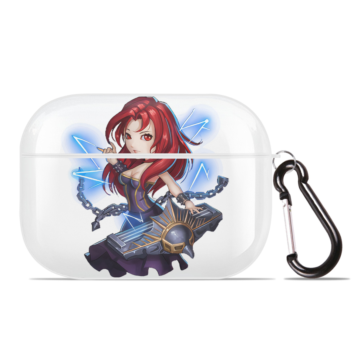 （画像用） リーグ・オブ・レジェンド League of Legends LOL 【AirPods Pro用】ハードシェル保護ケース 耐衝撃・防指紋・カラビナ付き商品仕様