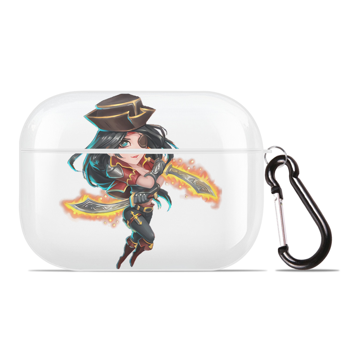 （画像用） リーグ・オブ・レジェンド League of Legends LOL 【AirPods Pro用】ハードシェル保護ケース 耐衝撃・防指紋・カラビナ付き商品仕様