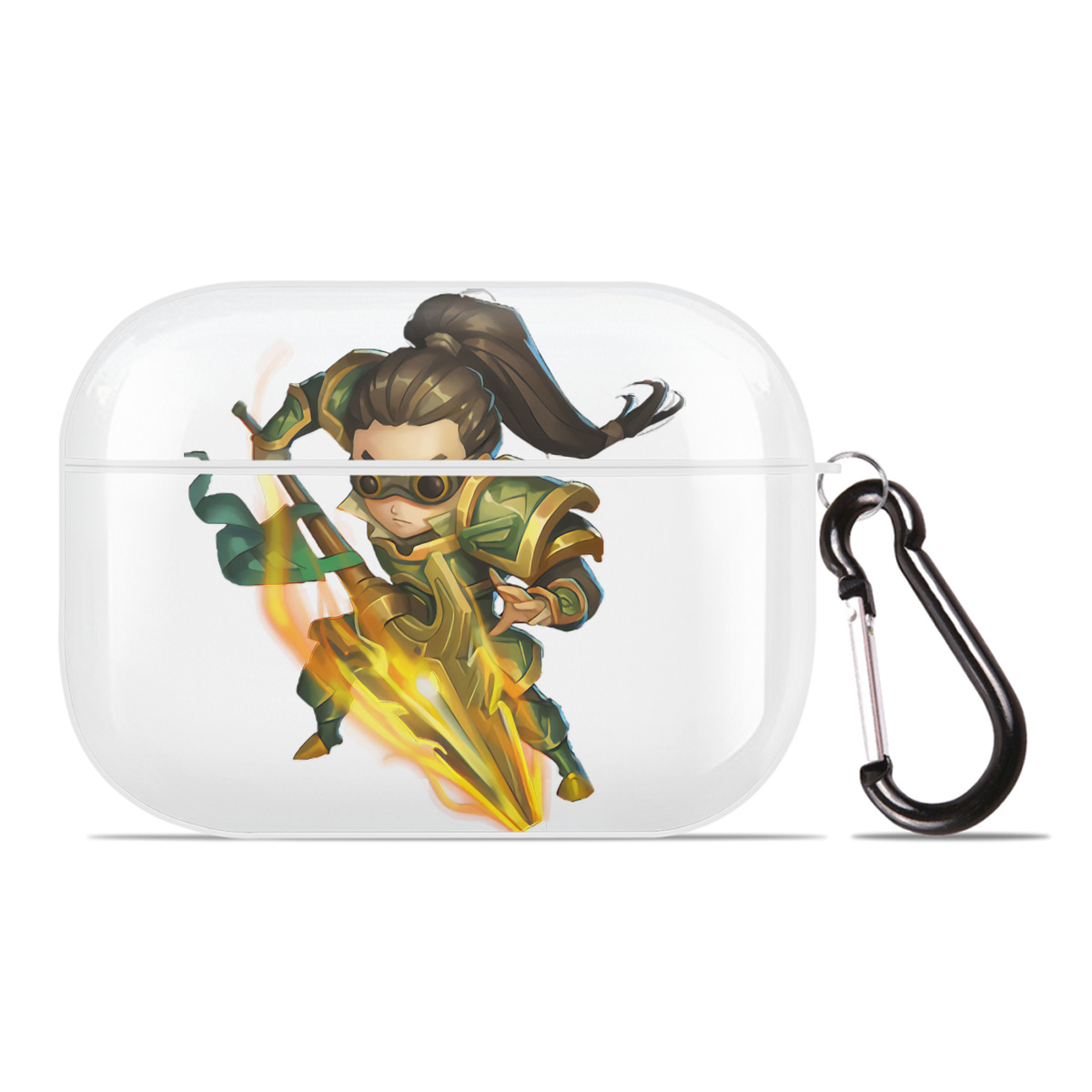 （画像用） リーグ・オブ・レジェンド League of Legends LOL 【AirPods Pro用】ハードシェル保護ケース 耐衝撃・防指紋・カラビナ付き商品仕様