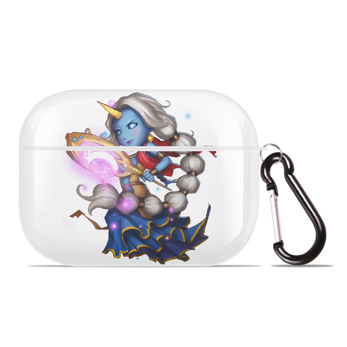 （画像用） リーグ・オブ・レジェンド League of Legends LOL 【AirPods Pro用】ハードシェル保護ケース 耐衝撃・防指紋・カラビナ付き商品仕様