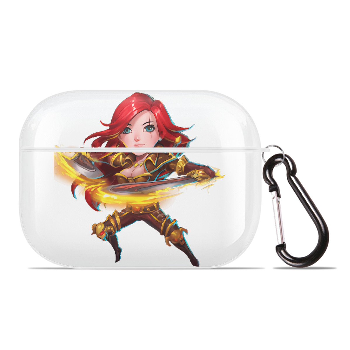 （画像用） リーグ・オブ・レジェンド League of Legends LOL 【AirPods Pro用】ハードシェル保護ケース 耐衝撃・防指紋・カラビナ付き商品仕様