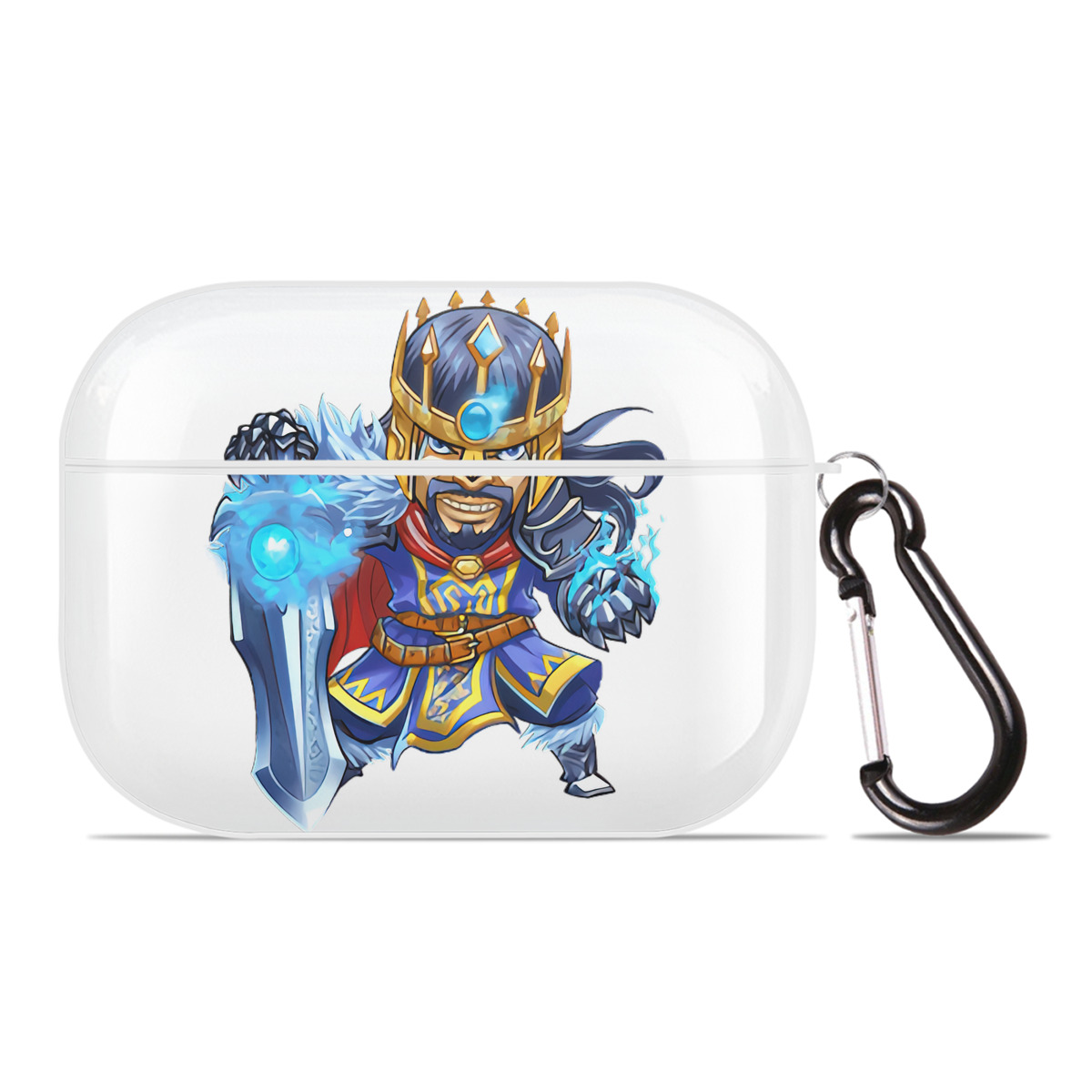 （画像用） リーグ・オブ・レジェンド League of Legends LOL 【AirPods Pro用】ハードシェル保護ケース 耐衝撃・防指紋・カラビナ付き商品仕様